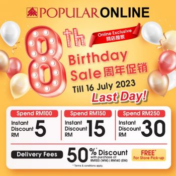 POPULAR-Online-8th-Birthday-Sale-350x350 - Johor Kedah Kelantan Kuala Lumpur Melaka Negeri Sembilan Online Store Others Pahang Penang Perak Perlis Putrajaya Sabah Sarawak Selangor Terengganu 