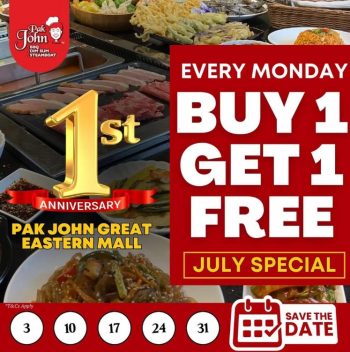 Pak-John-BBQ-Dim-Sum-Steamboat-Buy-1-Free-1-on-Every-Monday-Promotion-350x352 - Beverages Food , Restaurant & Pub Johor Kedah Kelantan Kuala Lumpur Melaka Negeri Sembilan Pahang Penang Perak Perlis Promotions & Freebies Putrajaya Sabah Sarawak Selangor Terengganu 