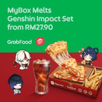 Pizza-Hut-GrabFood-MyBox-Melts-Genshin-Impact-Set-from-RM27.90-Promotion-350x350 - Beverages Food , Restaurant & Pub Johor Kedah Kelantan Kuala Lumpur Melaka Negeri Sembilan Pahang Penang Perak Perlis Pizza Promotions & Freebies Putrajaya Sabah Sarawak Selangor Terengganu 