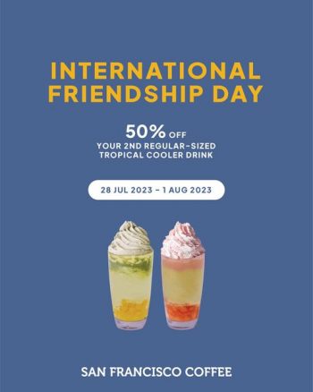 San-Francisco-Coffee-International-Friendship-Day-Promo-1-350x438 - Beverages Food , Restaurant & Pub Johor Kedah Kelantan Kuala Lumpur Melaka Negeri Sembilan Pahang Penang Perak Perlis Promotions & Freebies Putrajaya Sabah Sarawak Selangor Terengganu 