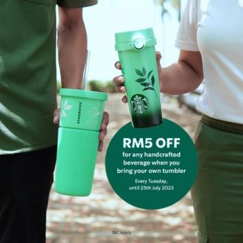 Starbucks-Handcrafted-Beverage-RM5-off-Promotion-350x350 - Beverages Food , Restaurant & Pub Johor Kedah Kelantan Kuala Lumpur Melaka Negeri Sembilan Pahang Penang Perak Perlis Promotions & Freebies Putrajaya Sabah Sarawak Selangor Terengganu 