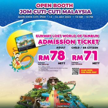 Sunway-Lost-World-Of-Tambun-Admission-Ticket-Discount-Sale-at-AEON-Kinta-City-1-350x350 - Malaysia Sales Perak Sports,Leisure & Travel Theme Parks 