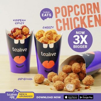 Tealive-EATS-Popcorn-Chicken-Now-3X-Bigger-350x350 - Beverages Food , Restaurant & Pub Johor Kedah Kelantan Kuala Lumpur Melaka Negeri Sembilan Pahang Penang Perak Perlis Promotions & Freebies Putrajaya Sabah Sarawak Selangor Terengganu 