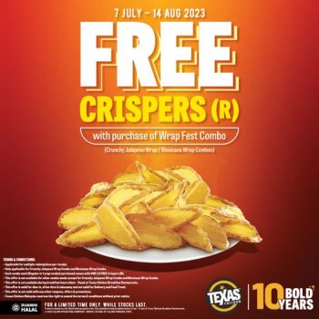 Texas-Chicken-Free-Crispers-Promo-350x350 - Beverages Food , Restaurant & Pub Johor Kedah Kelantan Kuala Lumpur Melaka Negeri Sembilan Pahang Penang Perak Perlis Promotions & Freebies Putrajaya Sabah Sarawak Selangor Terengganu 