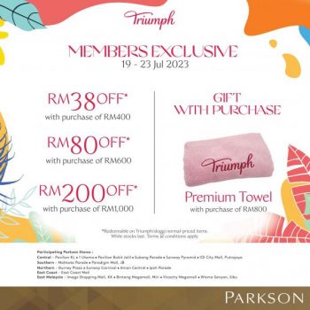 Triumph-Member-Exclusive-Promotion-at-Parkson-1-350x350 - Fashion Accessories Fashion Lifestyle & Department Store Johor Kedah Kelantan Kuala Lumpur Lingerie Melaka Negeri Sembilan Pahang Penang Perak Perlis Promotions & Freebies Putrajaya Sabah Sarawak Selangor Terengganu Underwear 