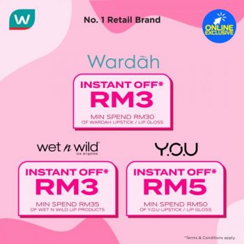 Watsons-International-Lipstick-Day-Sale-3-350x350 - Beauty & Health Cosmetics Johor Kedah Kelantan Kuala Lumpur Malaysia Sales Melaka Negeri Sembilan Pahang Penang Perak Perlis Personal Care Putrajaya Sabah Sarawak Selangor Terengganu 