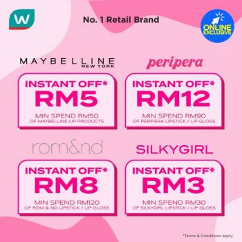 Watsons-International-Lipstick-Day-Sale-4-350x350 - Beauty & Health Cosmetics Johor Kedah Kelantan Kuala Lumpur Malaysia Sales Melaka Negeri Sembilan Pahang Penang Perak Perlis Personal Care Putrajaya Sabah Sarawak Selangor Terengganu 