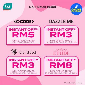 Watsons-International-Lipstick-Day-Sale-5-350x350 - Beauty & Health Cosmetics Johor Kedah Kelantan Kuala Lumpur Malaysia Sales Melaka Negeri Sembilan Pahang Penang Perak Perlis Personal Care Putrajaya Sabah Sarawak Selangor Terengganu 