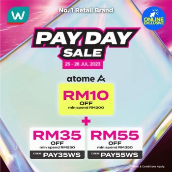 Watsons-Payday-Sale-350x350 - Beauty & Health Cosmetics Health Supplements Johor Kedah Kelantan Kuala Lumpur Malaysia Sales Melaka Negeri Sembilan Online Store Pahang Penang Perak Perlis Personal Care Putrajaya Sabah Sarawak Selangor Skincare Terengganu 