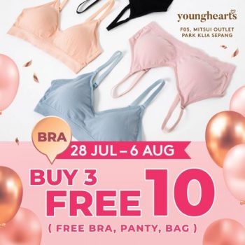 Young-Hearts-10-Day-Special-Sale-Buy-3-Free-10-at-Mitsui-Outlet-Park-350x350 - Fashion Accessories Fashion Lifestyle & Department Store Lingerie Selangor Underwear 