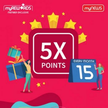 myNEWS-Members-Day-5X-Points-Promotion-350x350 - Johor Kedah Kelantan Kuala Lumpur Melaka Negeri Sembilan Pahang Penang Perak Perlis Promotions & Freebies Putrajaya Sabah Sarawak Selangor Supermarket & Hypermarket Terengganu 
