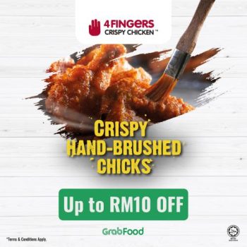 4Fingers-GrabFood-HOTDEALS-Up-To-RM10-OFF-Promotion-350x350 - Beverages Food , Restaurant & Pub Johor Kedah Kelantan Kuala Lumpur Melaka Negeri Sembilan Online Store Pahang Penang Perak Perlis Promotions & Freebies Putrajaya Sabah Sarawak Selangor Terengganu 