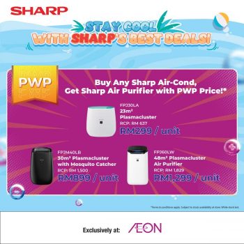 AEON-SHARP-Air-Conditioner-and-Air-Purifier-Promotion-1-350x350 - Electronics & Computers Home Appliances Johor Kedah Kelantan Kitchen Appliances Kuala Lumpur Melaka Negeri Sembilan Pahang Penang Perak Perlis Promotions & Freebies Putrajaya Sabah Sarawak Selangor Supermarket & Hypermarket Terengganu 