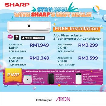 AEON-SHARP-Air-Conditioner-and-Air-Purifier-Promotion-2-350x350 - Electronics & Computers Home Appliances Johor Kedah Kelantan Kitchen Appliances Kuala Lumpur Melaka Negeri Sembilan Pahang Penang Perak Perlis Promotions & Freebies Putrajaya Sabah Sarawak Selangor Supermarket & Hypermarket Terengganu 