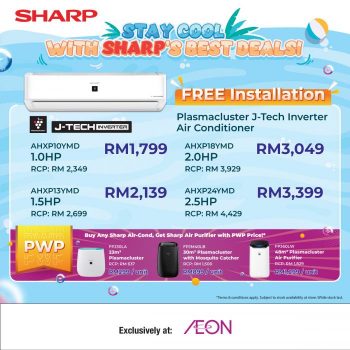 AEON-SHARP-Air-Conditioner-and-Air-Purifier-Promotion-3-350x350 - Electronics & Computers Home Appliances Johor Kedah Kelantan Kitchen Appliances Kuala Lumpur Melaka Negeri Sembilan Pahang Penang Perak Perlis Promotions & Freebies Putrajaya Sabah Sarawak Selangor Supermarket & Hypermarket Terengganu 