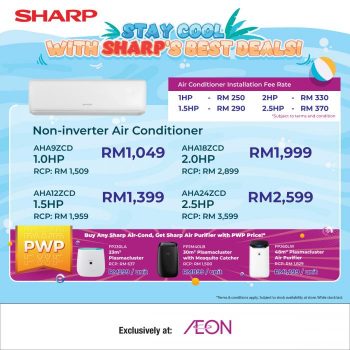 AEON-SHARP-Air-Conditioner-and-Air-Purifier-Promotion-5-350x350 - Electronics & Computers Home Appliances Johor Kedah Kelantan Kitchen Appliances Kuala Lumpur Melaka Negeri Sembilan Pahang Penang Perak Perlis Promotions & Freebies Putrajaya Sabah Sarawak Selangor Supermarket & Hypermarket Terengganu 