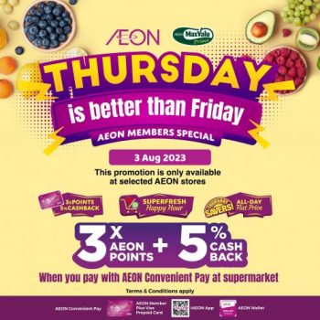 AEON-Thursday-Savers-Promotion-350x350 - Johor Kedah Kelantan Kuala Lumpur Melaka Negeri Sembilan Pahang Penang Perak Perlis Promotions & Freebies Putrajaya Sabah Sarawak Selangor Supermarket & Hypermarket Terengganu 