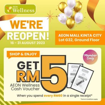 AEON-Wellness-Reopening-Promotion-at-AEON-Mall-Kinta-City-1-350x350 - Beauty & Health Cosmetics Health Supplements Perak Personal Care Promotions & Freebies 