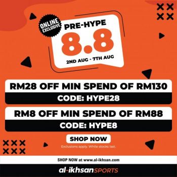 Al-Ikhsan-Sports-Online-Pre-Hype-8.8-Sale-350x350 - Apparels Fashion Accessories Fashion Lifestyle & Department Store Footwear Johor Kedah Kelantan Kuala Lumpur Malaysia Sales Melaka Negeri Sembilan Online Store Pahang Penang Perak Perlis Putrajaya Sabah Sarawak Selangor Sportswear Terengganu 