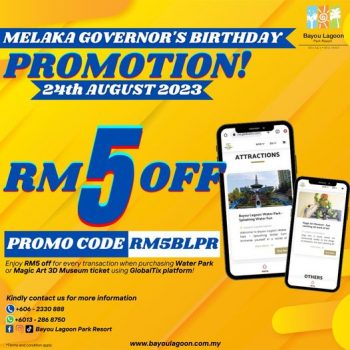 Bayou-Lagoon-Park-Resort-Melaka-Governors-Birthday-Promo-350x350 - Melaka Others Promotions & Freebies 