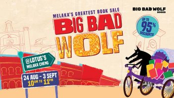 Big-Bad-Wolf-Books-Warehouse-Sale-LOTUSS-MELAKA-CHENG-350x197 - Books & Magazines Melaka Stationery Warehouse Sale & Clearance in Malaysia 