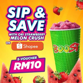 Boost-Juice-Bar-ORI-Strawberry-Melon-Crush-RM10-e-Voucher-Sale-350x350 - Beverages Food , Restaurant & Pub Johor Kedah Kelantan Kuala Lumpur Malaysia Sales Melaka Negeri Sembilan Online Store Pahang Penang Perak Perlis Putrajaya Sabah Sarawak Selangor Terengganu 
