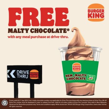 Burger-King-Free-Malty-Chocolate-Promo-350x350 - Beverages Food , Restaurant & Pub Johor Kedah Kelantan Kuala Lumpur Melaka Negeri Sembilan Pahang Penang Perak Perlis Promotions & Freebies Putrajaya Sabah Sarawak Selangor Terengganu 