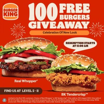 Burger-King-New-Look-Free-Burger-Promotion-at-IOI-City-Mall-350x350 - Beverages Food , Restaurant & Pub Promotions & Freebies Putrajaya 