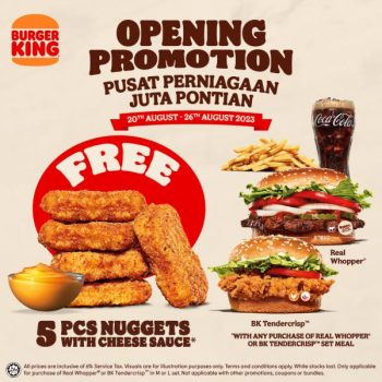 Burger-King-Opening-Free-Burgers-Free-Nuggets-Promotion-at-Pusat-Perniagaan-Juta-Pontian-1-350x350 - Beverages Food , Restaurant & Pub Johor Promotions & Freebies 