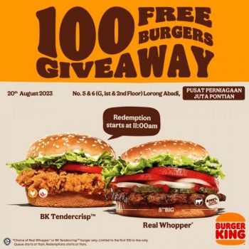 Burger-King-Opening-Free-Burgers-Free-Nuggets-Promotion-at-Pusat-Perniagaan-Juta-Pontian-2-350x350 - Beverages Food , Restaurant & Pub Johor Promotions & Freebies 