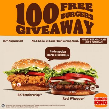 Burger-King-Opening-Free-Burgers-Free-Nuggets-Promotion-at-Pusat-Perniagaan-Juta-Pontian-2-350x350 - Beverages Food , Restaurant & Pub Johor Promotions & Freebies 