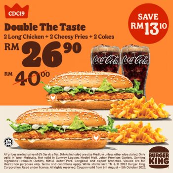 Burger-King-Special-Deal-3-350x350 - Beverages Food , Restaurant & Pub Johor Kedah Kelantan Kuala Lumpur Melaka Negeri Sembilan Pahang Penang Perak Perlis Promotions & Freebies Putrajaya Sabah Sarawak Selangor Terengganu 