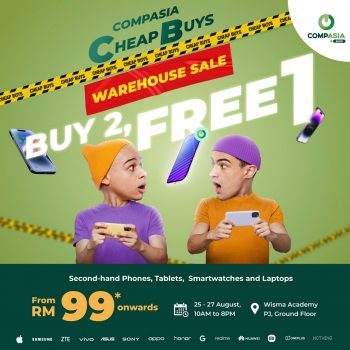 CompAsia-Warehouse-Sale-Clearance-of-Laptops-Phones-Tablets-Smartwatches-2-350x350 - Electronics & Computers IT Gadgets Accessories Laptop Mobile Phone Selangor Tablets Warehouse Sale & Clearance in Malaysia 