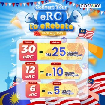 Cosway-Convert-eRC-to-eRebate-Promotion-350x350 - Beauty & Health Health Supplements Johor Kedah Kelantan Kuala Lumpur Melaka Negeri Sembilan Others Pahang Penang Perak Perlis Personal Care Promotions & Freebies Putrajaya Sabah Sarawak Selangor Terengganu 