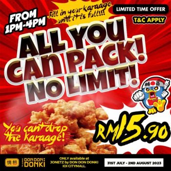 DONKI-All-You-Can-Pack-Chicken-Karaage-Promo-at-IOI-City-Mall-350x350 - Beverages Food , Restaurant & Pub Johor Kedah Kelantan Kuala Lumpur Melaka Negeri Sembilan Pahang Penang Perak Perlis Promotions & Freebies Putrajaya Sabah Sarawak Selangor Terengganu 