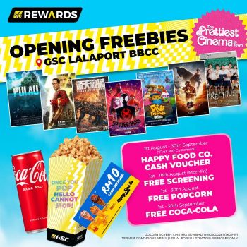 GSC-Opening-FREE-Screening-FREE-Popcorn-FREE-Coke-FREE-Voucher-Promotion-at-LaLaport-BBCC-350x350 - Cinemas Kuala Lumpur Movie & Music & Games Promotions & Freebies Selangor 