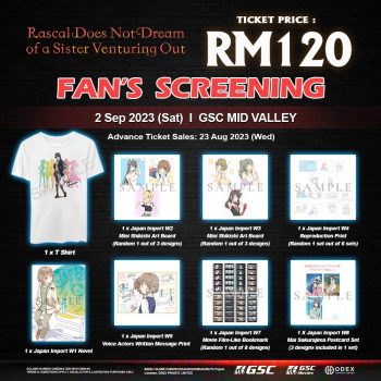 GSC-Rascal-Does-Not-Dream-of-a-Sister-Venturing-Out-Fan-Screening-Promotion-350x350 - Cinemas Kuala Lumpur Movie & Music & Games Promotions & Freebies Selangor 