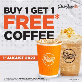 Gloria-Jeans-Coffees-Buy-1-Get-1-Free-Coffee-Promo-at-Block-C5-MOSTI-Putrajaya-350x350 - Beverages Food , Restaurant & Pub Promotions & Freebies Putrajaya 