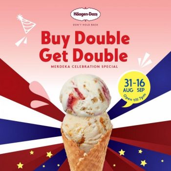 Haagen-Dazs-Merdeka-Buy-Double-Get-Double-Ice-Cream-Scoops-Promotion-350x350 - Beverages Food , Restaurant & Pub Ice Cream Johor Kedah Kelantan Kuala Lumpur Melaka Negeri Sembilan Pahang Penang Perak Perlis Promotions & Freebies Putrajaya Sabah Sarawak Selangor Terengganu 