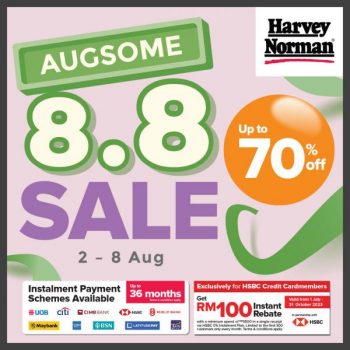 Harvey-Norman-AUGsome-8.8-Sale-350x350 - Beddings Electronics & Computers Furniture Home & Garden & Tools Home Appliances Home Decor Johor Kedah Kelantan Kitchen Appliances Kuala Lumpur Malaysia Sales Melaka Negeri Sembilan Pahang Penang Perak Perlis Putrajaya Sabah Sarawak Selangor Terengganu 