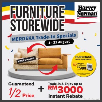 Harvey-Norman-Furniture-Merdeka-Trade-In-Promotion-350x350 - Beddings Furniture Home & Garden & Tools Home Decor Johor Kedah Kelantan Kuala Lumpur Melaka Negeri Sembilan Pahang Penang Perak Perlis Promotions & Freebies Putrajaya Sabah Sarawak Selangor Terengganu 