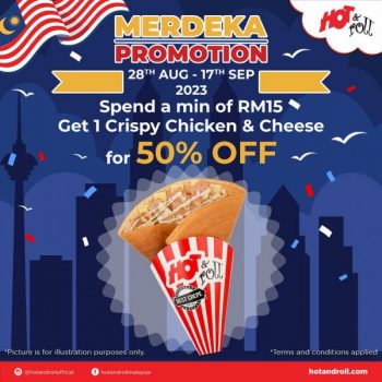 Hot-Roll-Merdeka-Promotion-350x350 - Beverages Food , Restaurant & Pub Johor Kedah Kelantan Kuala Lumpur Melaka Negeri Sembilan Pahang Penang Perak Perlis Promotions & Freebies Putrajaya Sabah Sarawak Selangor Terengganu 