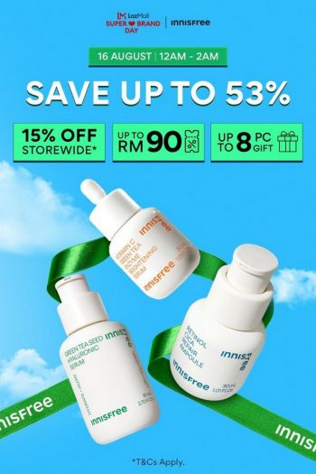 INNISFREE-Lazada-Super-Brand-Day-Sale-350x525 - Beauty & Health Johor Kedah Kelantan Kuala Lumpur Malaysia Sales Melaka Negeri Sembilan Online Store Pahang Penang Perak Perlis Personal Care Putrajaya Sabah Sarawak Selangor Skincare Terengganu 