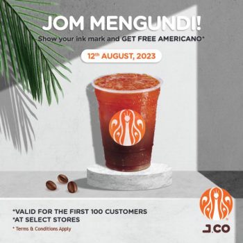 J.Co-State-Election-Jom-Mengundi-Free-Americano-Promotion-350x350 - Beverages Food , Restaurant & Pub Kuala Lumpur Penang Promotions & Freebies Putrajaya Selangor Terengganu 