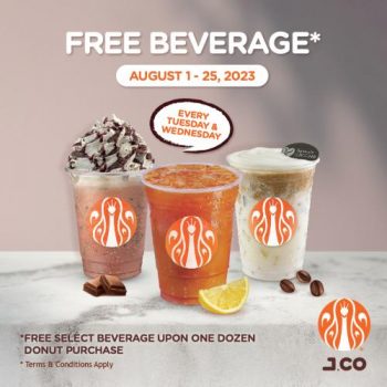 J.Co-Tuesday-Wednesday-Free-Beverage-Promotion-at-KTCC-Mall-350x350 - Beverages Food , Restaurant & Pub Promotions & Freebies Terengganu 