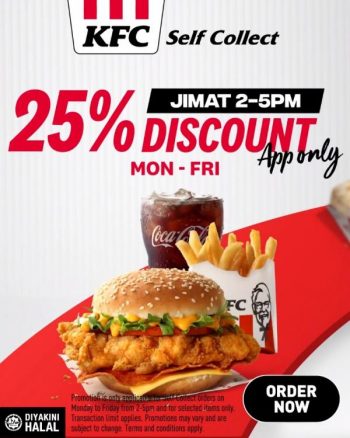 KFC-Jimat-2-5pm-25-Discount-Promotion-350x438 - Beverages Food , Restaurant & Pub Johor Kedah Kelantan Kuala Lumpur Melaka Negeri Sembilan Pahang Penang Perak Perlis Promotions & Freebies Putrajaya Sabah Sarawak Selangor Terengganu 