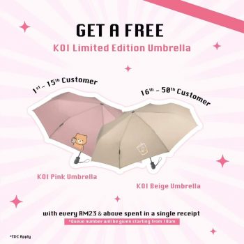 KOI-The-Opening-Free-Umbrella-Giveaways-at-Imago-Mall-KK-350x350 - Beverages Food , Restaurant & Pub Promotions & Freebies Sabah 