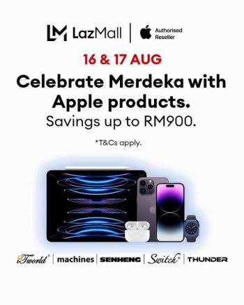 Lazada-Apple-Products-Merdeka-Promotion-350x438 - Computer Accessories Electronics & Computers IT Gadgets Accessories Johor Kedah Kelantan Kuala Lumpur Melaka Mobile Phone Negeri Sembilan Online Store Pahang Penang Perak Perlis Promotions & Freebies Putrajaya Sabah Sarawak Selangor Tablets Terengganu 