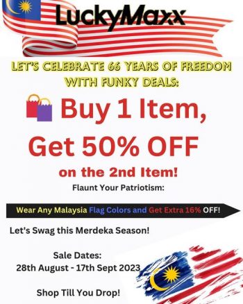 Lucky-Maxx-Merdeka-Sale-at-The-Starling-350x438 - Apparels Fashion Accessories Fashion Lifestyle & Department Store Malaysia Sales Selangor 