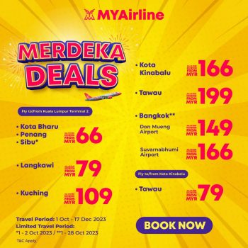 MYAirline-Merdeka-Deals-1-350x350 - Air Fare Johor Kedah Kelantan Kuala Lumpur Melaka Negeri Sembilan Pahang Penang Perak Perlis Promotions & Freebies Putrajaya Sabah Sarawak Selangor Sports,Leisure & Travel Terengganu Travel Packages 